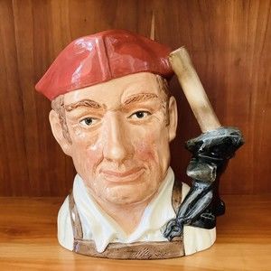 Royal Doulton Character Jugs From Williamsburg Blacksmith D6571 7" England